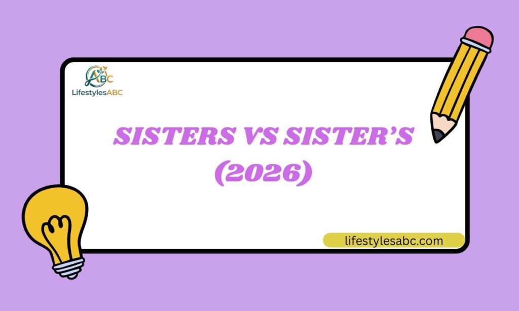 Sisters vs Sister’s (2026): Clear Difference, Usage, and Examples If you have ever typed a sentence and paused to wonder whether to write sisters, sister's, or sisters', you are not alone. This is one of the most searched grammar questions in English, especially among students, non-native speakers, and even everyday writers. The good news is that once you understand the logic behind each form, you will never mix them up again. What Does "Sisters" Mean? (Plural Form) Sisters is simply the plural form of the noun sister. It means more than one female sibling. There is no apostrophe here because there is no ownership involved. You are just talking about multiple people. Examples: My sisters and I grew up in the same house. All three sisters went to the same school. She has two sisters and one brother. When to use it: Anytime you are referring to two or more sisters without showing that they own anything. What Does "Sister's" Mean? (Singular Possessive) Sister's (apostrophe before the s) is the singular possessive form. It tells us that one sister owns or is closely connected to something. Examples: I borrowed my sister's jacket for the party. My sister's phone is always on silent. That is my sister's favorite restaurant. When to use it: When one sister has something or is associated with something. The apostrophe before the s is the key signal here. What Does "Sisters'" Mean? (Plural Possessive) Sisters' (apostrophe after the s) is the plural possessive form. It shows that two or more sisters share ownership of something together. Examples: My sisters' room is always neat. The sisters' project won first place at the fair. All my sisters' books are on the top shelf. When to use it: When multiple sisters own or share something. The apostrophe shifts to after the s because the word is already plural. Why People Get Confused The three forms look almost identical, which is exactly why so many writers stumble. The difference comes down to just an apostrophe and its position. People often: Add an apostrophe to a plain plural (sister's instead of sisters) Use singular possessive when plural possessive is needed Forget that the apostrophe position changes meaning entirely Understanding that the apostrophe signals ownership, not plurality, is the single most helpful grammar rule you can apply here. Sisters vs Sister's vs Sisters' Comparison Table Form Type Apostrophe Position Meaning Example Sisters Plural None More than one sister My sisters are twins. Sister's Singular Possessive Before the S One sister owns something My sister's bag is red. Sisters' Plural Possessive After the S Multiple sisters own something My sisters' bags are red. When to Use Sisters Use sisters when you are talking about more than one female sibling and no ownership is involved. She introduced me to her sisters. Both sisters studied medicine. We sisters have a tradition of Sunday brunch. It is the simplest form. No apostrophe, no possession. Just people. When to Use Sister's Use sister's when: One specific sister owns an object You are describing a trait, habit, or quality belonging to one sister The sentence can be rewritten as "belonging to my sister" Test it this way: Can you replace sister's with "belonging to my sister" and still have the sentence make sense? If yes, use sister's. My sister's car is parked outside. (The car belonging to my sister is parked outside.) I read my sister's diary by mistake. Her sister's wedding was held last June. When to Use Sisters' (Plural Possessive) Use sisters' when two or more sisters share possession of something. The rule here follows standard English grammar: for plural nouns that already end in s, simply add an apostrophe after the existing s. Examples: My sisters' bedroom is at the end of the hallway. The sisters' combined savings paid for the trip. Both sisters' names were on the lease. Quick check: Are there multiple sisters involved? Does something belong to them? If both answers are yes, use sisters'. Common Mistakes People Make Here are the most frequent errors writers make, along with corrections: Mistake 1: Using sisters when possession is needed Wrong: I borrowed my sister's notebook. Right: I borrowed my sister's notebook. Mistake 2: Using sister's when referring to multiple sisters Wrong: My sister's are both doctors. Right: My sisters are both doctors. Mistake 3: Confusing singular and plural possessive Wrong: All my sister's grades improved this year. (implies one sister) Right: All my sisters' grades improved this year. (implies multiple sisters) Mistake 4: Adding random apostrophes to plurals Wrong: I have three sister's. Right: I have three sisters. Everyday Real Life Examples Seeing these words in natural sentences helps them stick. Here are some real-life scenarios: At home: My sisters share a bedroom. (plural, no possession) My sister's side of the room is always clean. (one sister, possession) My sisters' side of the room is always clean. (two sisters, shared possession) At school: Both sisters passed their exams. I used my sister's notes for the test. The sisters' project was displayed in the hallway. In conversation: Have you met her sisters? (plural) Is this your sister's bag? (one sister owns it) That is the sisters' shared car. (both sisters own it) Easy Memory Tip for Students Here is a three-part memory trick that works every time: No apostrophe = just counting. Sisters = more than one. Nothing belongs to anyone. Apostrophe before S = one sister owns something. Sister's = think "she has it." Apostrophe after S = they share it. Sisters' = think "they share it." You can also remember it this way: S for plural. 'S for one owner. S' for shared ownership. Conclusion The difference between sisters, sister's, and sisters' comes down to two questions: how many sisters are you talking about, and does anyone own something? Once you know that the apostrophe marks ownership and its position tells you how many owners there are, the rule becomes second nature. No more second-guessing in the middle of a sentence. Use this guide as a quick reference whenever you are unsure, and over time the right form will come to you automatically. Sisters vs Sister’s (2026)