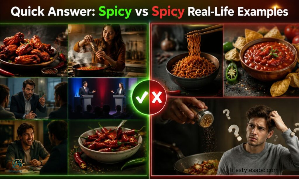 Spicey vs Spicy Real-Life Examples