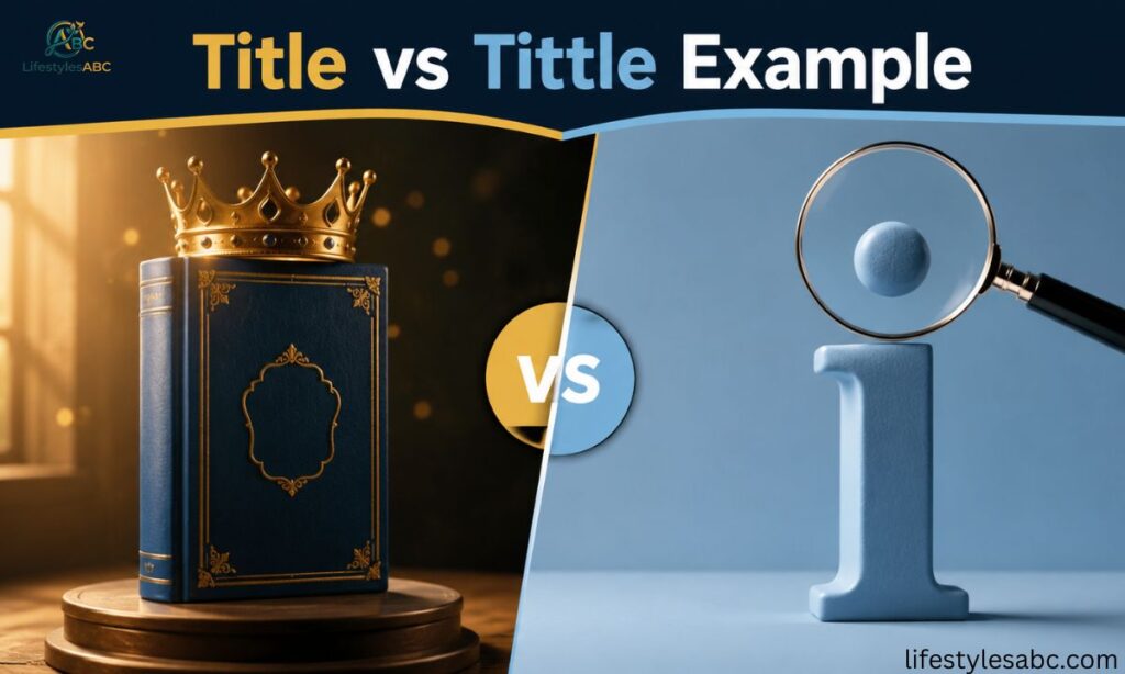 Title vs Tittle Example