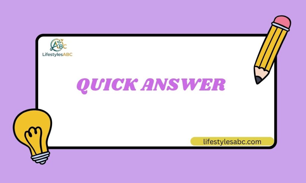 Quick Answer